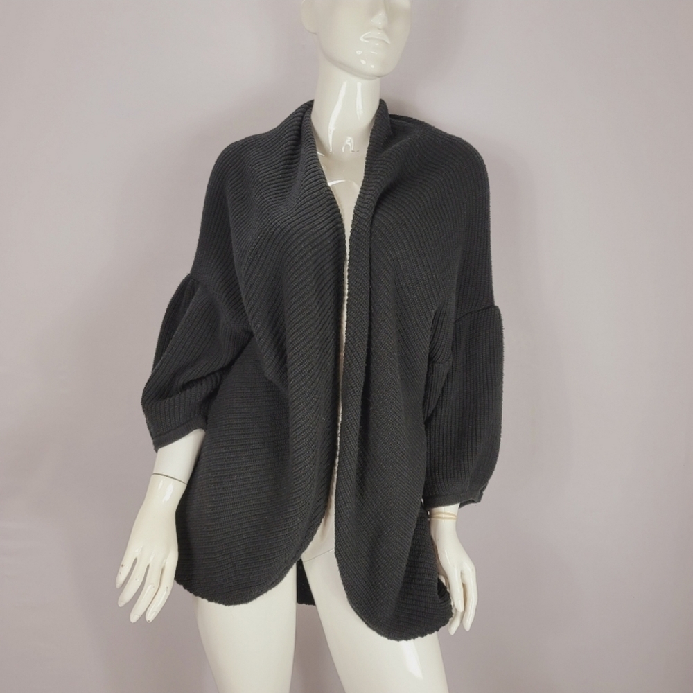 Moth Anthropologie Cardigan Balloon Sleeve Large